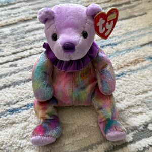 Ty Beanie Baby FEBRUARY the Birthday Bear